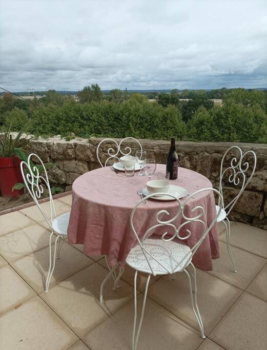Gite Des Perreyeurs - Maison Troglodyte Avec Vue Sur Loire Montsoreau Eksteriør bilde