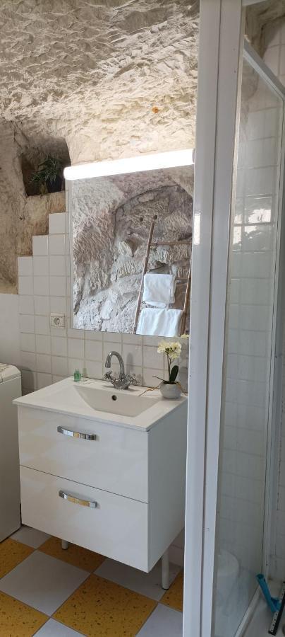 Gite Des Perreyeurs - Maison Troglodyte Avec Vue Sur Loire Montsoreau Eksteriør bilde