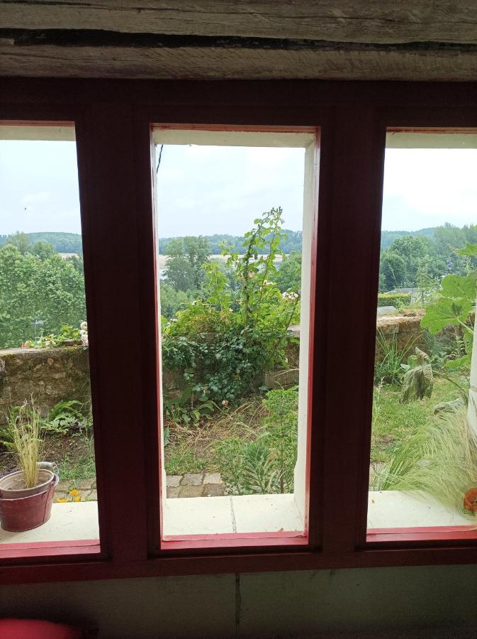 Gite Des Perreyeurs - Maison Troglodyte Avec Vue Sur Loire Montsoreau Eksteriør bilde